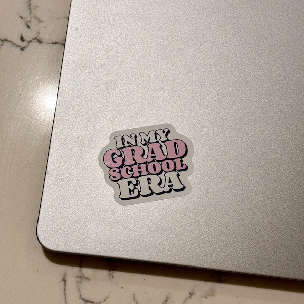 Grad School Sticker, Grad Student, Phd Stickers, Dissertation Sticker ...