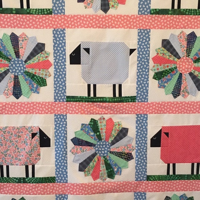 Patch Sheep quilt block pattern | Etsy