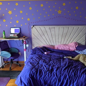 Simple pared Stencil Plantillas redondeadas en forma de estrella para Childrens bedroom Vivero