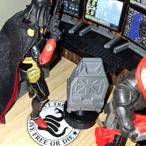 Custom 1:12 Scale Mission Control Radar Briefing Room Diorama Prop ...