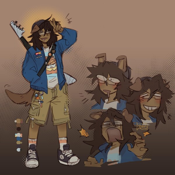 FULL REF SHEET // Custom Character Design Reference Sheet Commission ...