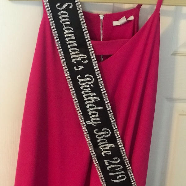 Custom Pageant Sash, Satin Ribbon, Party Costume Prop - Etsy