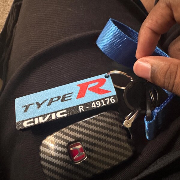 Honda Type R Badge Style Keychain - Etsy