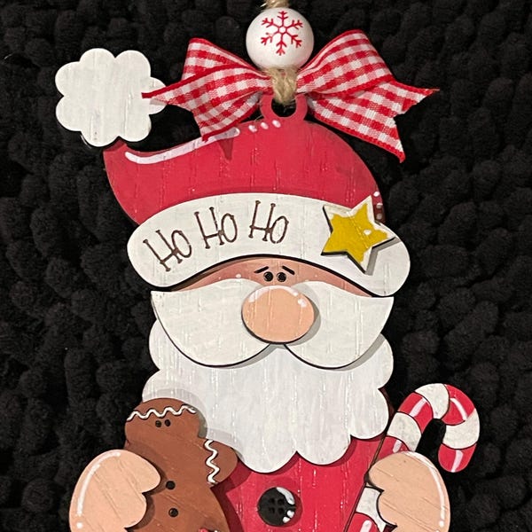 Prim St. Nick Christmas Ornament SVG File | Laser Cut File | Prim Santa ...