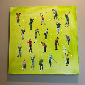 ⭐️アルパカと僕、星々の象⭐️ flog golf club Hand painte Incredible Japanese golf paintings by @horihiro_ukiyoe