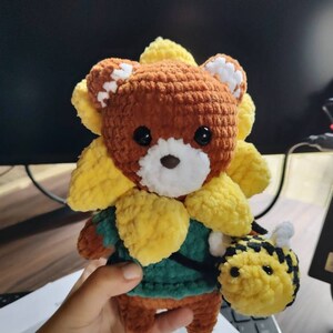 Crochet Pattern Sunflower Bear, Chubby Bear, Cute, Squishmallow, Plushie,  Soft Toy, Handmade, Kawaii, Flower, Amigurumi (Download Now) 