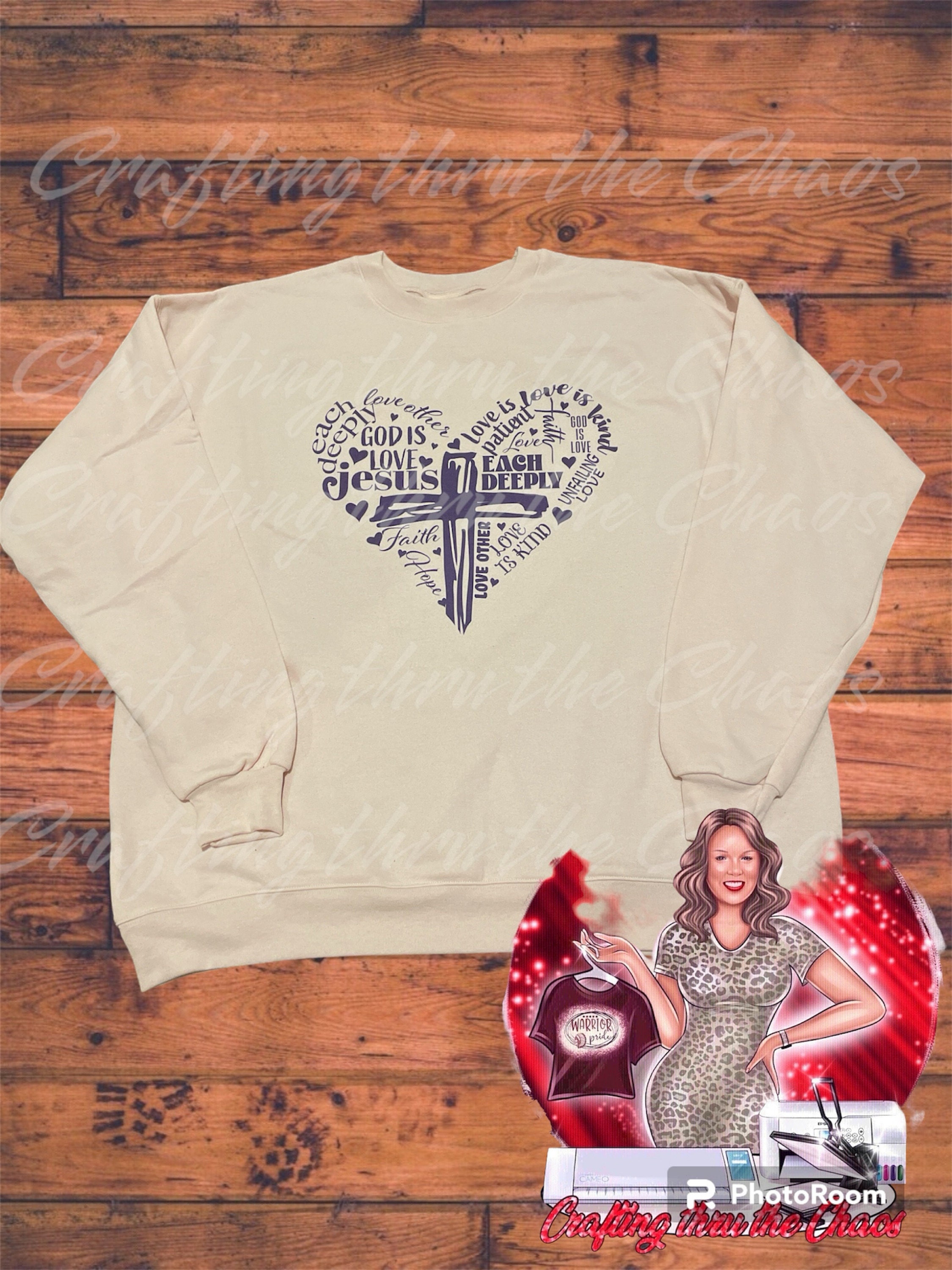 Jesus is Love, Word Heart Cross Valentine&#39;s day SVG File for shirt, Cutting Machine, Silhouette Cameo, Cricut, Commercial Use Digital Design