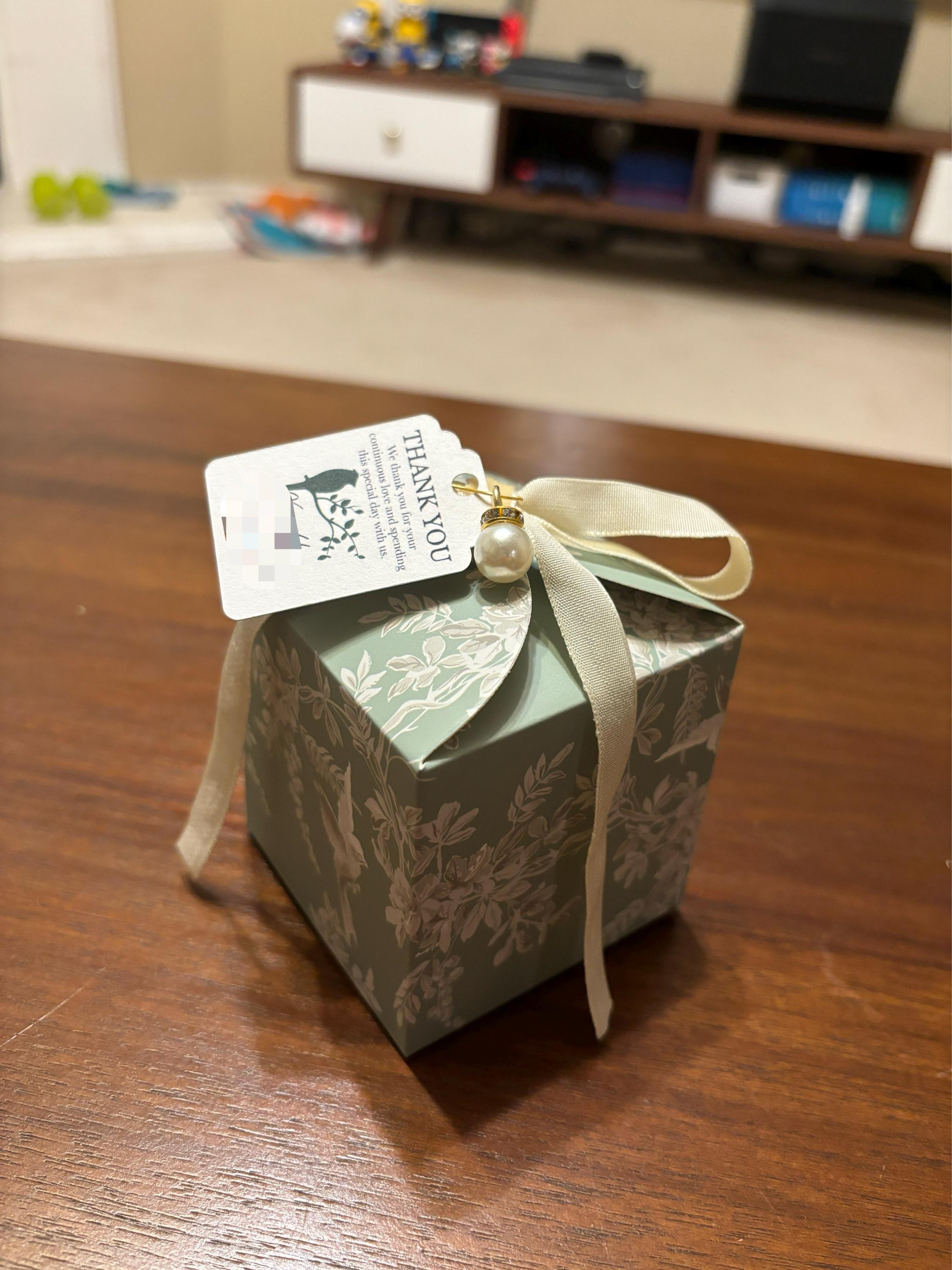 10 Stück Vogel-Hochzeitsgeschenkboxen, 10 Sets personalisierter Geschenkboxen, grüne Geschenkboxen, Champagner-Geschenkboxen, blaue Geschenkboxen