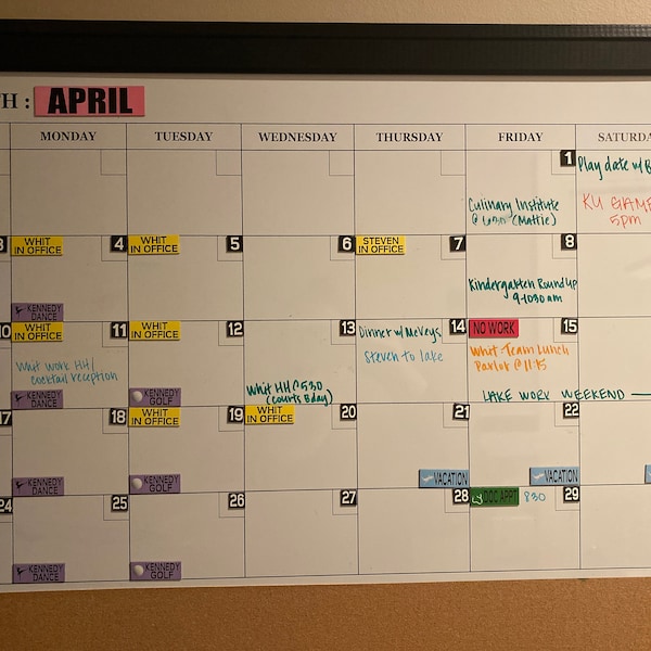 Calendar Magnets Holiday Set Etsy