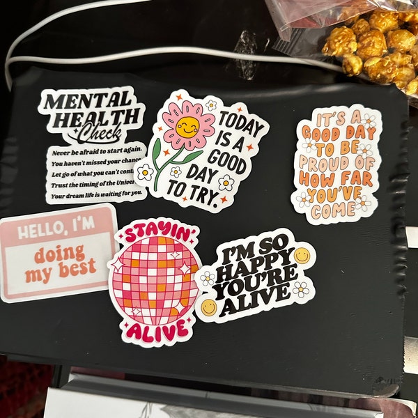 Hello, I’m Doing My Best - Waterproof Sticker - Name Tag - Self Care ...