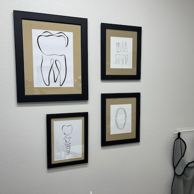 10 Dental Drawings, Dentist Wall Art Set, Dentistry Art Print Bundle ...