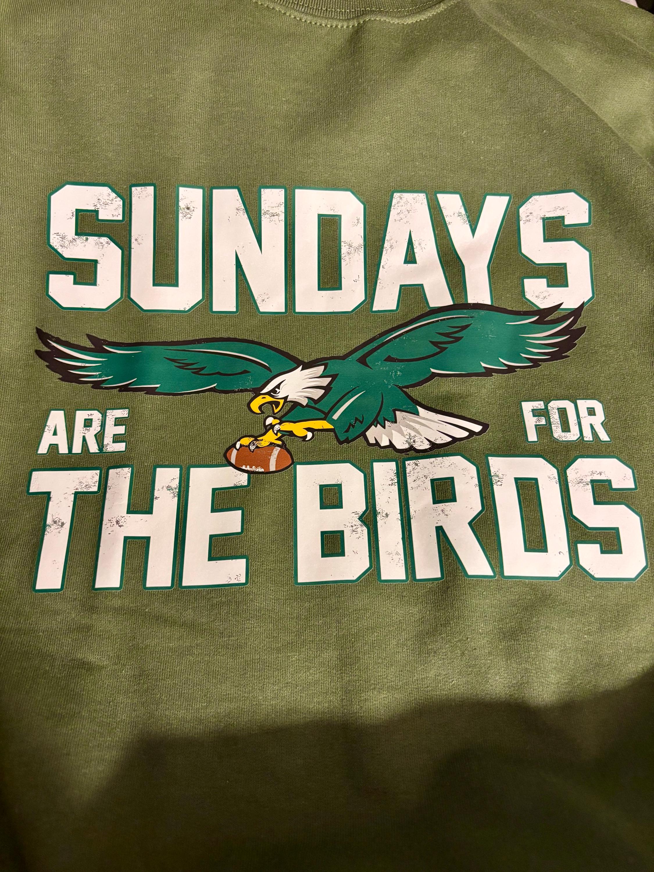 Philadelphia Football Sweatshirt,Sundays are for the Birds,Bird Gang Football sunday,Philadelphia Eagls Sweatshirt,Philadelphia Eagls Shirt