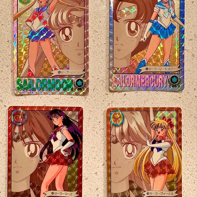 Sailor Moon 90s Vintage Amada Complete Set of PP Kira Sparkle