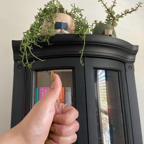 Cute Planter Book, Book Lover Gift, Unique Plant Pot Reading, Indoor ...