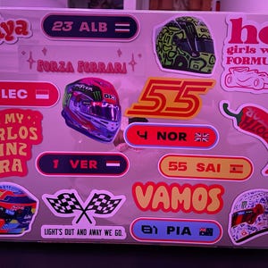 カルロス サインツ 55 F1 ステッカー フォーミュラ ワン モーター