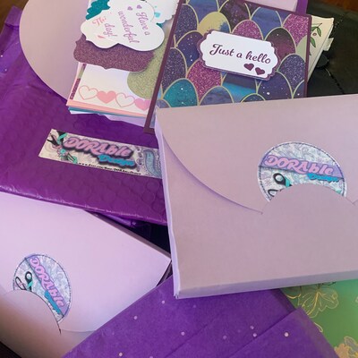 Cherry Blossoms and Pearls Card Kit, DIY Greeting Card Kit, Thank You ...