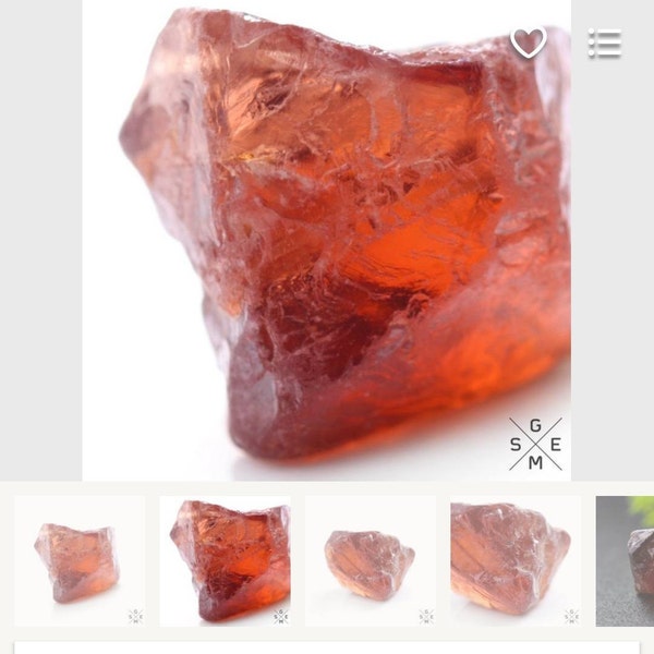 Pyrope Garnet 7carat TOP Big Natural Clean Dark Red Pink Pyrope Garnet ...