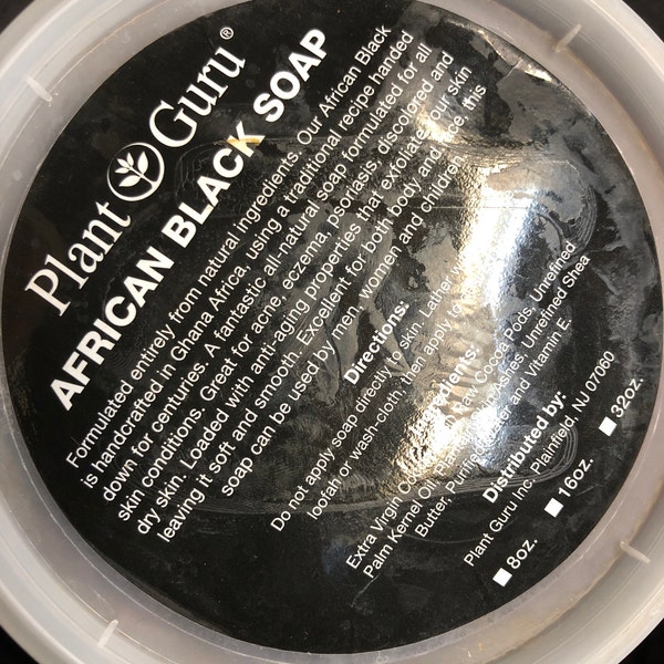 Raw African Black Soap Paste 100% Pure Organic Unrefined Natural From ...