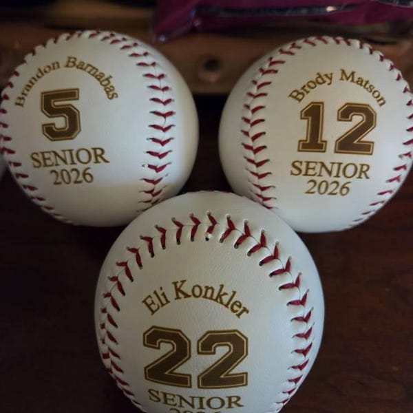 Custom Engraved Baseball Keepsake Gift for Ball Players - Etsy