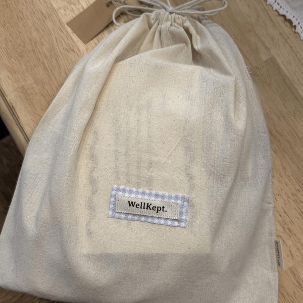 Fabric Sew-on Name Label , Organic Natural Cotton Label, Personalized ...