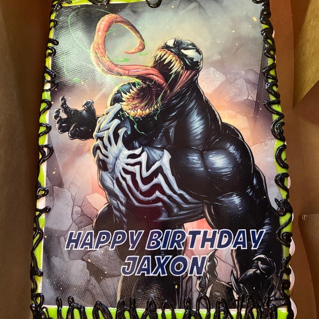 11+ Venom Birthday Cake
