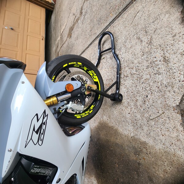 Labelbike Felgen-Aufkleber Set Für Suzuki GSX-R – Fluoreszierend Gelb, Harzbeschichtet