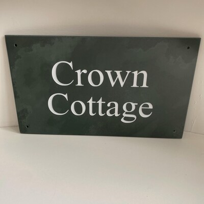 Double Sided Hanging Slate Sign Open or Closed 18 by 10 Cm Handmade ...