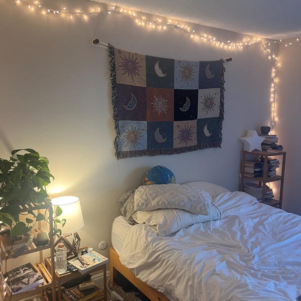 Sun & Moon Boho Throw Blanket main image 0