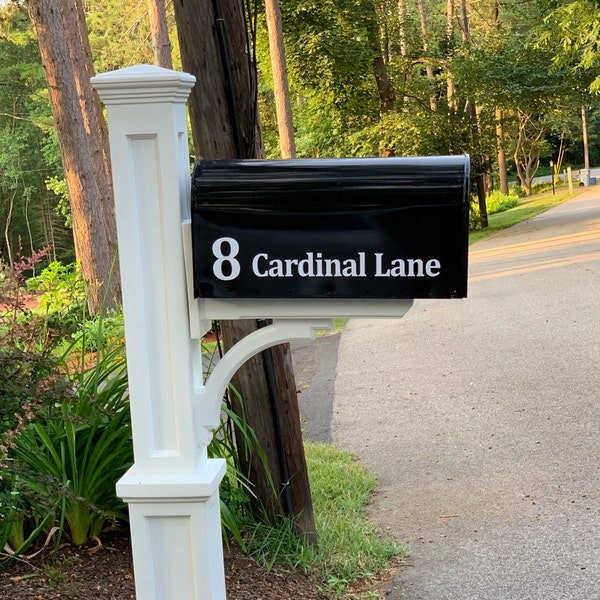 Mailbox Lettering - Custom Vinyl Mailbox Numbers and Address - Etsy