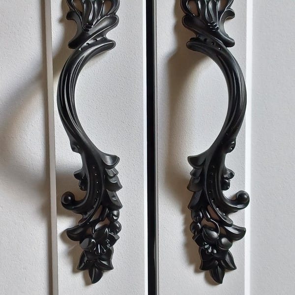 Acrylic & Silver Drawer Pulls - 3.75", 5", 6.3" Cabinet Handles, Knob Style