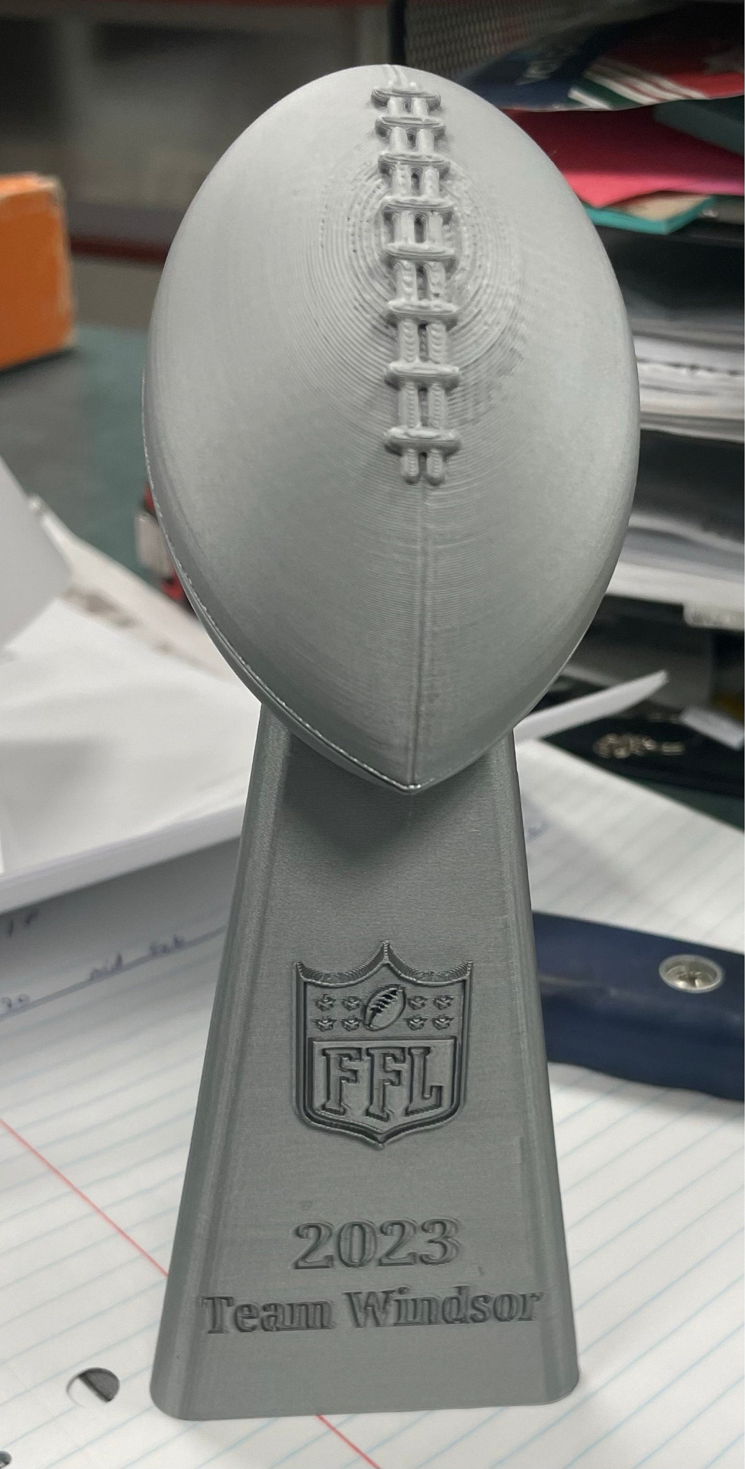Fantasy Football Trophy - Inspired By Lombardi Trophy Replica