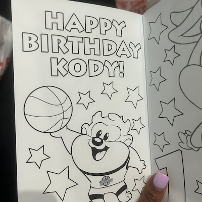 2nd Birthday Custom Coloring Book Printable Coloring Book Instant ...