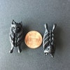 Hand Carved Crescent Moon With CLOSED Eyes, Bone, Reversible