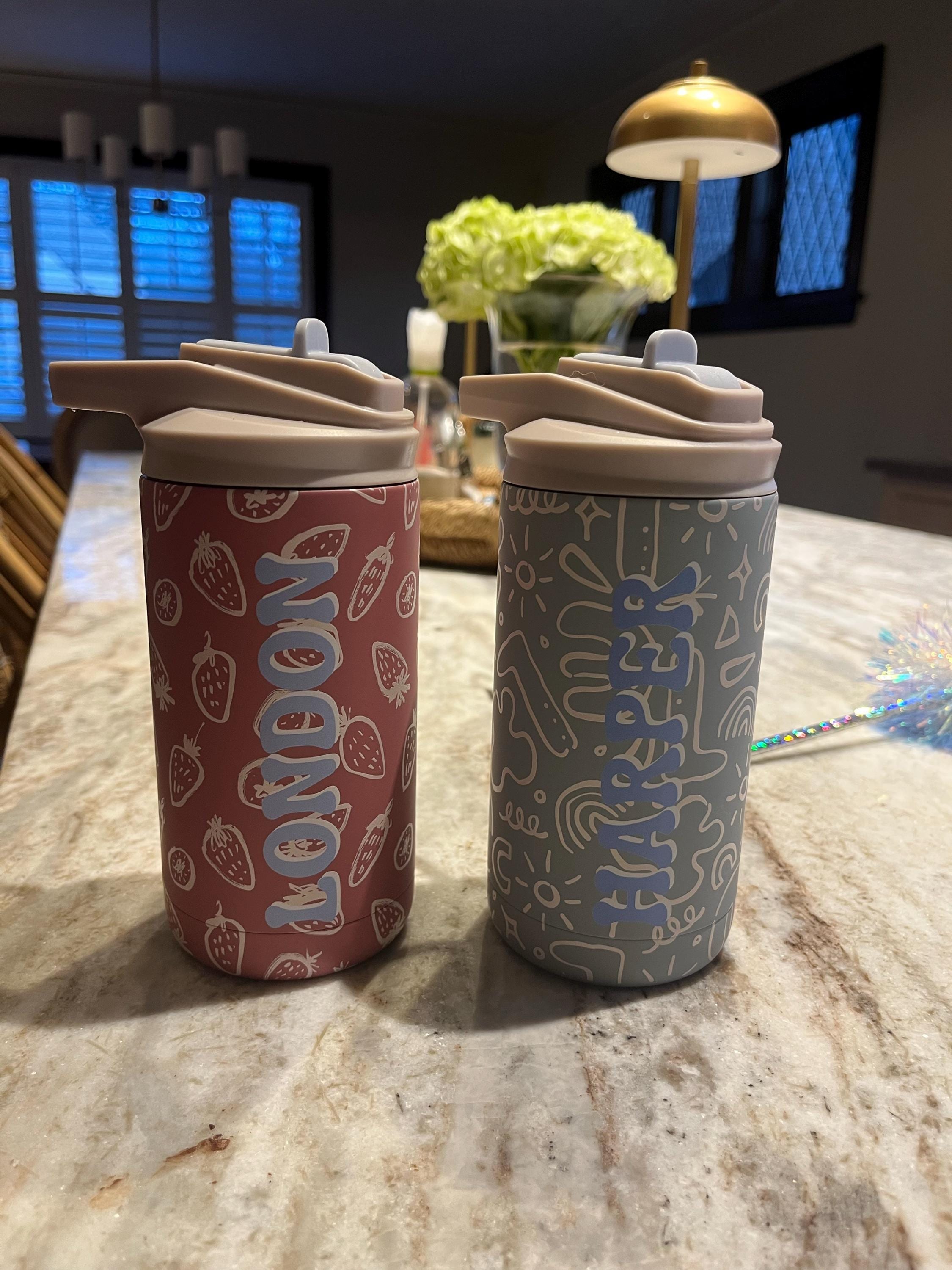 Personalized Name Water Bottle for Kids, Custom Name Stainless Steel Boy Sport Bottle, Customized Girl Insulated Tumbler, Toddler Water Cup