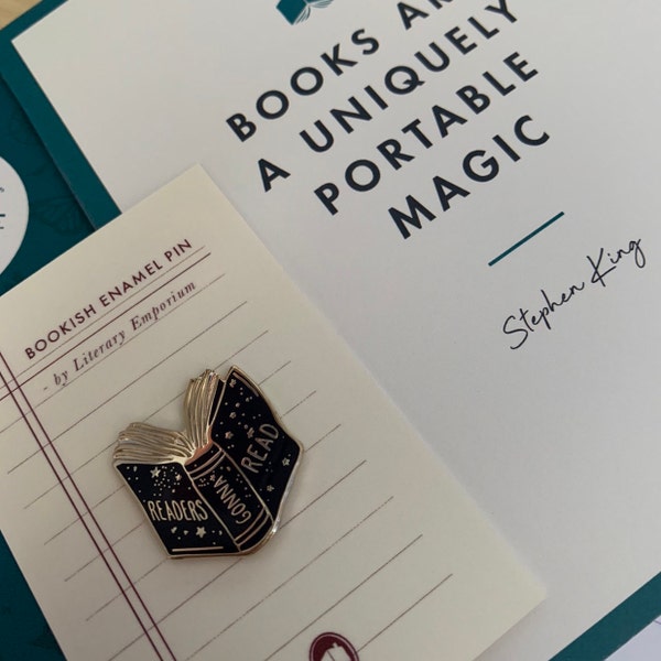 Readers Gonna Read Book Enamel Pin - Book Enamel Pin – Book Lover Gift ...