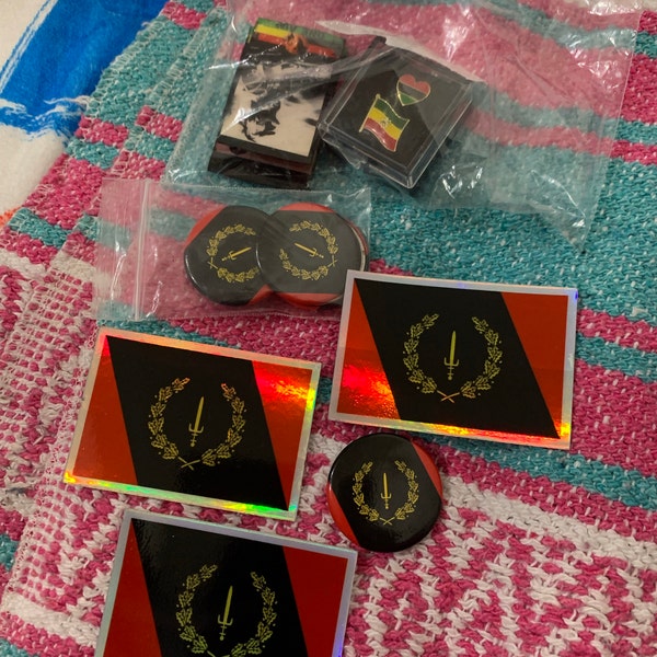 Gullah Geechee Flag Buttons 1.5in - Etsy