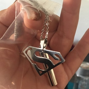 Superman urn best sale necklace