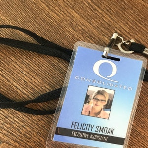 Felicity Smoak Queen Consolidated ID Badges Inspired by Arrow - Etsy