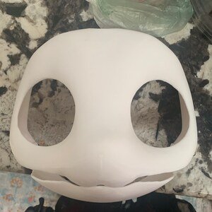 毛皮のような着ぐるみのヘッドベース Kemono V2 可動顎 3D プリント