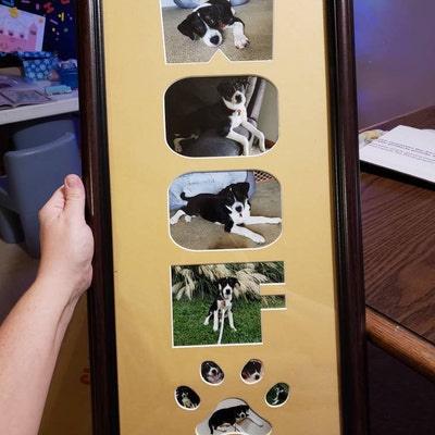 Name / Word Photo Mat Personalized Custom Cut Matting Frame Ready N100 ...