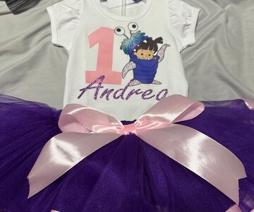 Sing 2 Birthday Party tutu outfit for baby girl, Personalized Sing 2 the Movie 1st birthday tutu set.