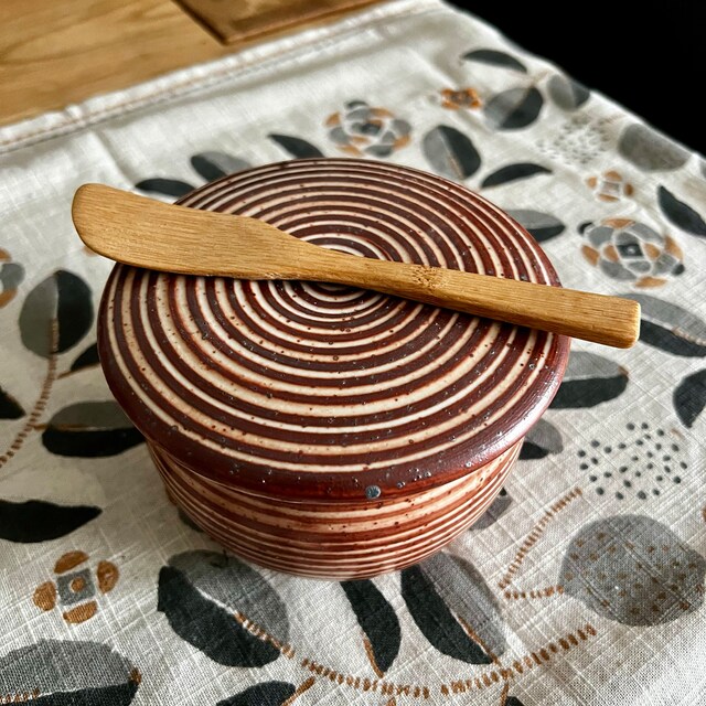 Beurrier à Eau Français Beurrier Français En Céramique - Garde Le Beurre Frais Et Tartinable Sans Frigo Récipient Beurre Tartinable