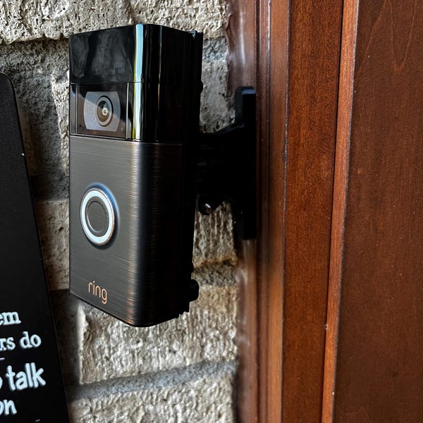 Siliconen hoesje compatibel met Ring Video Doorbell 2e generatie/Ring Doorbell Battery Plus - Bescherm je Ring Video Doorbell tegen directe blootstelling aan zonnestralen, UV-straling en