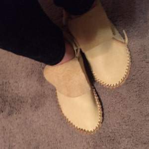 elk hide moccasins for sale