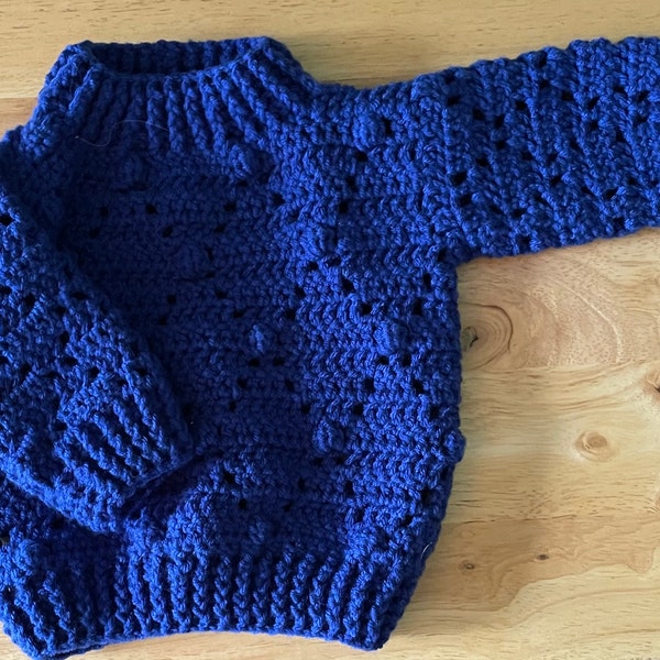 Petite Austin Diamond Crochet Sweater
