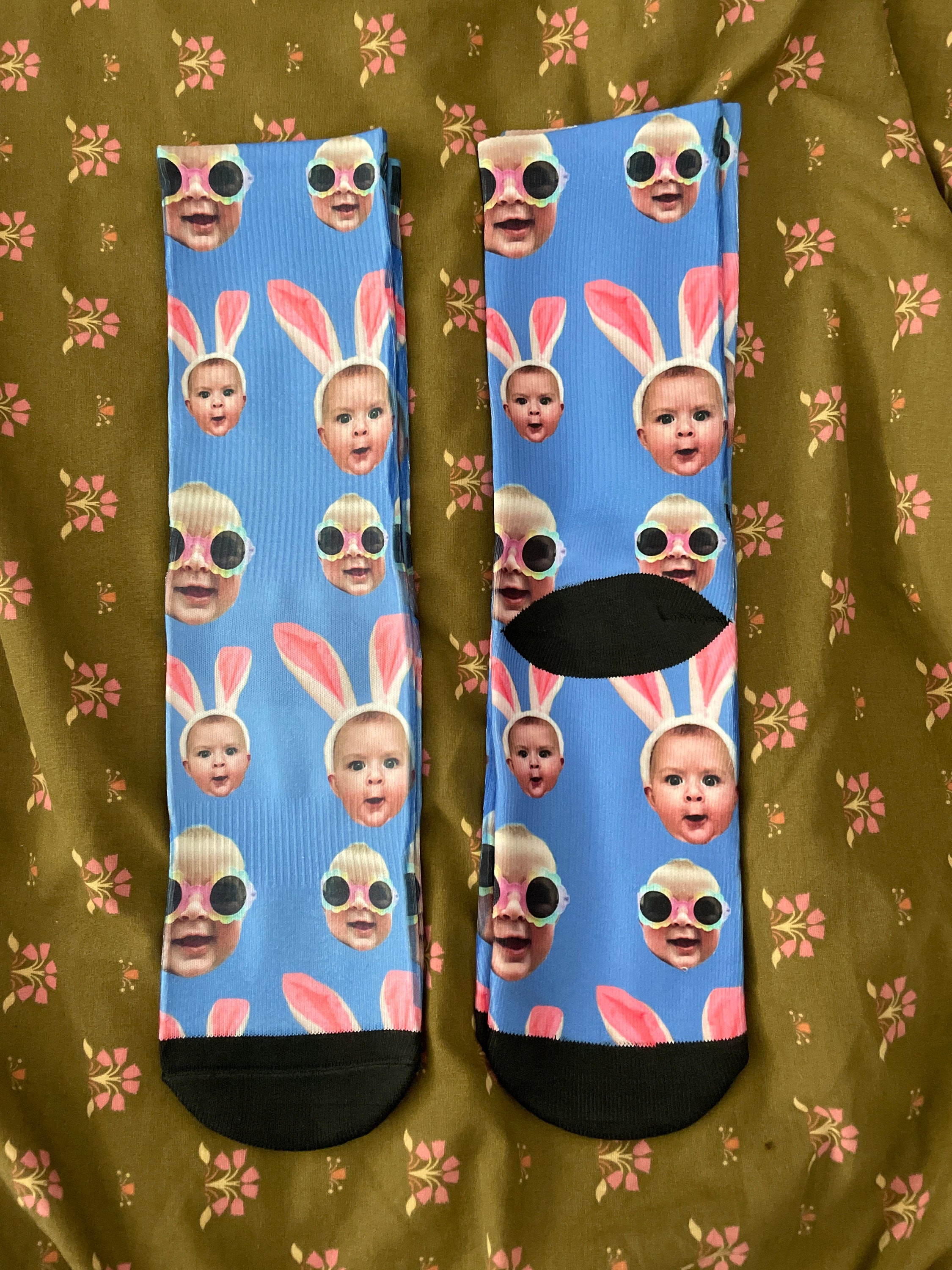 Custom Face Socks Printed With Loved Ones Face Make A Fantastic Unique Personalised Gift