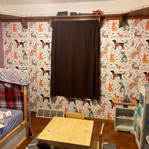 Floral Dogs Wallpaper 8 Patchwork Dogs by Shopcabin Floral Dogs Custom