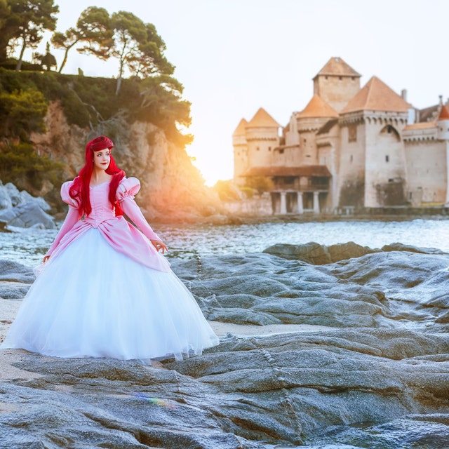 アリエルピンクのドレス - Etsy 日本