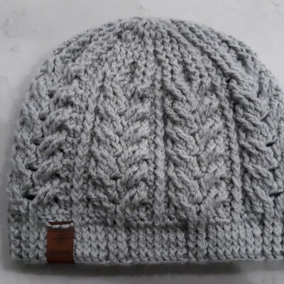 CROCHET PATTERN Lucas Beanie PDF Pattern, Cable Autumn Hat Pattern ...