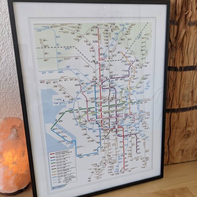 Osaka Metro Map Map 2018 – Japanese & English (12x16